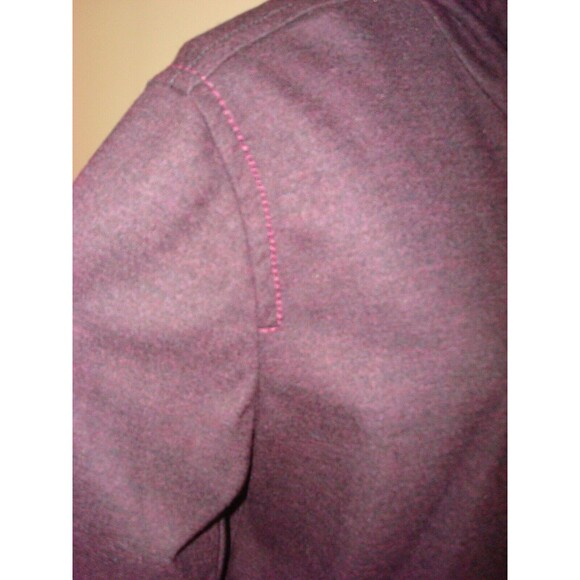 New NWT $248 XL Mens Zip Hoodie Jacket Leather Logo Patch Dark Red True Religion - Picture 4 of 8